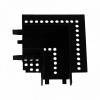 Соединитель угловой L-образный для треков встраиваемых Reluce RL 06202 corner connector BK