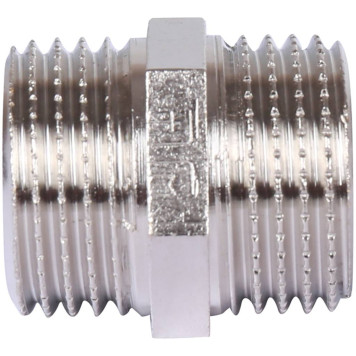 Ниппель TIEMME HH никелированный 1/2х1/2-2