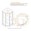 Душевой уголок RGW SV-82Gr L 900x900