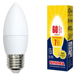 Лампа светодиодная Volpe  E27 7Вт 3000K UL-00003799