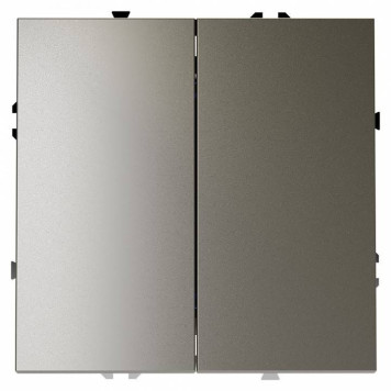 Выключатель двухклавишный без рамки Voltum S70 VLS020104-1