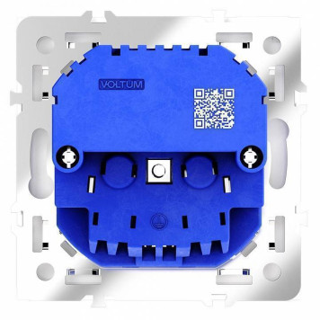 Розетка с заземлением и со шторкой и 2хUSB type A и C, без рамки Voltum S70 VLS040501-3
