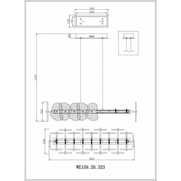 Подвесной светильник Wertmark Nicola WE159.20.323-3