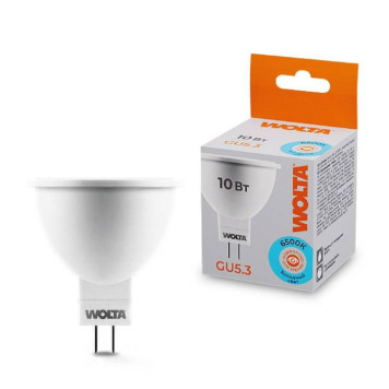 Лампа светодиодная Wolta GU5.3 10Вт 6500K 25WMR16-220-10GU5.3-1