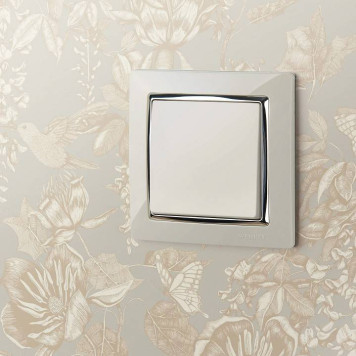 Выключатель одноклавишный без рамки Werkel Слоновая кость W1113003-4