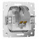 Розетка Ethernet RJ-45 и со шторками, без рамки Werkel белый матовый W5120001