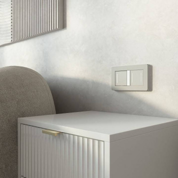 Выключатель одноклавишный с подсветкой без рамки Werkel дымчатый W4513641-3