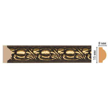 Молдинг DECOMASTER 130C-56 ДМ (15*8*2400 мм)
