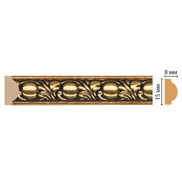 Молдинг DECOMASTER 130C-57 ДМ (15*8*2400 мм)