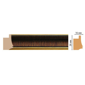 Багет DECOMASTER 564-278 (26*16*2900мм)