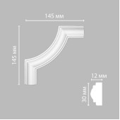 Угол DECOMASTER DP-8032B (140*140*12мм)