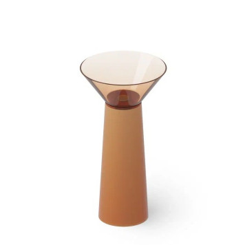 Dea Design Pedestal Basin Раковина 48x48х90см., напольная, без отв., Glasstek, прозрачная смола, цвет: Sunset R1. DD2022 480 R1