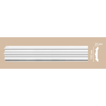 Молдинг гладкий DECOMASTER 97902F гибкий (100*20*2400мм)-4