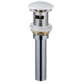 AQM7002-1W Донный клапан PushOpen, с переливом, керамическая накладка, Белый AQM7002-1W