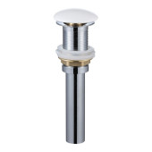 AQM7002-0W Донный клапан PushOpen, без перелива, керамическая накладка, Белый AQM7002-0W