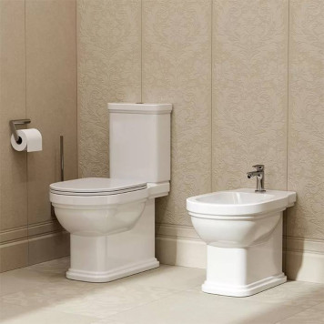 Kerama Marazzi Pompei Биде напольное, с 1 отв., цвет: белое глянцевое-2