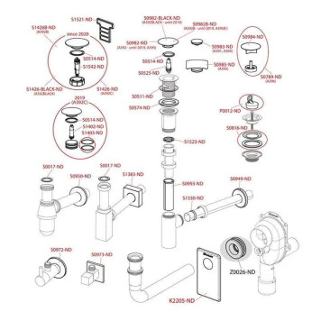 Сифон Alcaplast бутылочный для раковины 5/4 х 32 мм металл-2