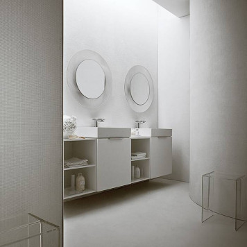 Laufen Kartell Зеркало круглое d=78см, настенное, без подсветки, цвет: прозрачный кристал-3