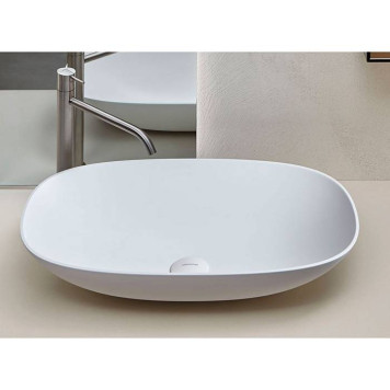 Antonio Lupi Velo Раковина 35х63 см, без отв., накладная, цвет: белый-1