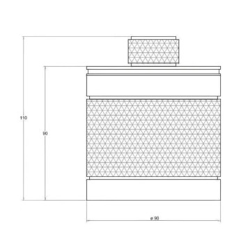 Bertocci Officina 01 Контейнер с крышкой, настольный, цвет: никель матовый. 127 7532 6050-1