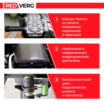 Мойка высокого давления индукционная REDVERG RD-HPW2000IC-5
