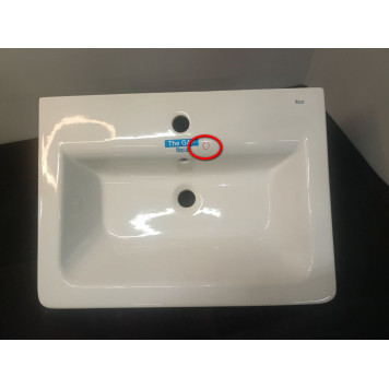 SaleRoca327472000 The Gap Раковина накладная 600x440х165(40) мм, с отв. под смес., с отв. перелива Sale327472000_B324