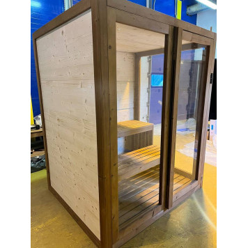 GRUPPO TREESSE AURA сауна 180х150х216Н, SX (левый вариант), подсветка, фронтальная дверь стекло/дерево. SA1815DX01AVL-8