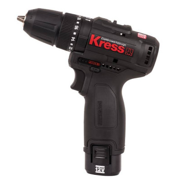 Шуруповерт аккумуляторный ударный KRESS KU362.2-1