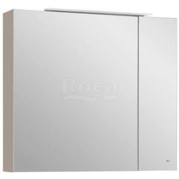 Roca A857647515 Oleta Шкаф зеркальный, 800х700х137 мм, LED светильник, Капучино матовый A857647515