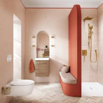 VilleroyBoch Avento Унитаз 37х53х31см.,подвесной, безободковый, в комплекте сиденье SlimSeat с микролифтом, цвет: альпийский белый. 5656RS01-12