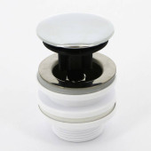 Выпуск McAlpine 60 мм нерж. решетка и пробка-кнопка выход 1 1/4Н пластик хром уп. пакет