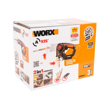 Лобзик аккумуляторный-сабельная пила WORX Axis WX550.9, 20В, без АКБ и ЗУ-12