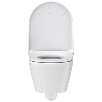Duravit D-Neo Унитаз подвесной 37х54 см, безободковый, WonderGliss, цвет: белый. 25770900001-3