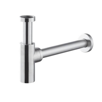 Newform X-STEEL 316 Сифон для раковины под донный клапан, L=300 мм цвет: INOX. 244X.50.050
