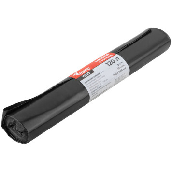 Мешки для строительного мусора, ПВД прочные, 120 л, 700х1100 мм, толщина 70 мкм, 5 шт.-3