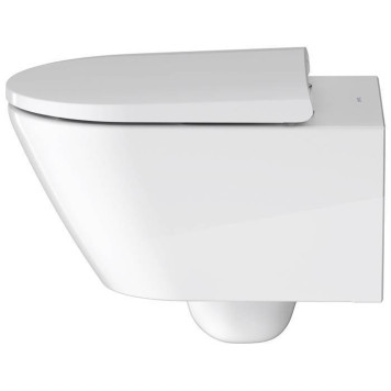 Duravit D-Neo Унитаз подвесной 37х54 см, безободковый, WonderGliss, цвет: белый. 25770900001-4