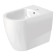 Duravit Me by Starck Биде напольное приставное 37х60 см, с 1 отв. под смеситель, с креплением, цвет: белый. 2289100000