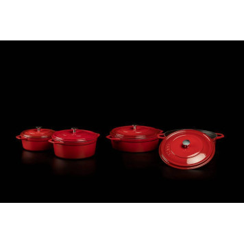 Глубокая кастрюля HS Y DT 28 RED-3