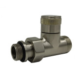 Прямой запорный вентиль SR Rubinetterie Tondera 1/2 х3/4E, цвет матовый никель 0675-1500NSE0