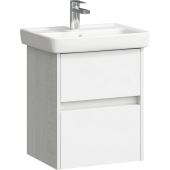 AQ CI0105DK Сити Тумба под умывальник подвесная, 2 ящика, дуб канадский, 500х590х380 мм CI0105DK