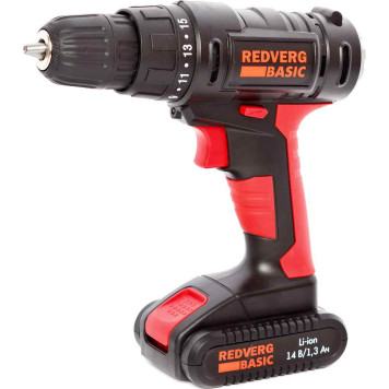 Шуруповерт аккумуляторный REDVERG Basic SD14L/1-1