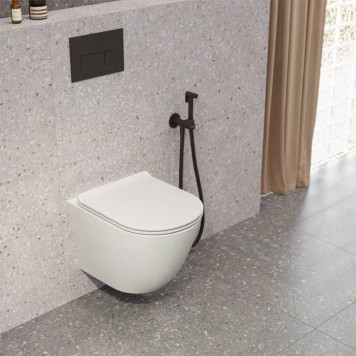 Kerama Marazzi Sfera Унитаз подвесной, безободковый, с крепежом, цвет: белый глянцевый-2