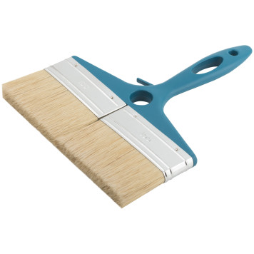 Кисть флейцевая Атлант, натуральная светлая щетина, пластиковая ручка 8 (200 мм)-1