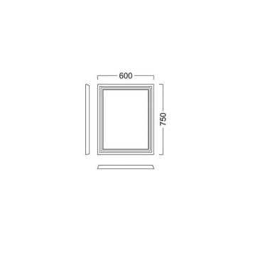 Kerama Marazzi Pompei 60 Зеркало 60см., подвесное, цвет: камео бежевый глянцевый-3
