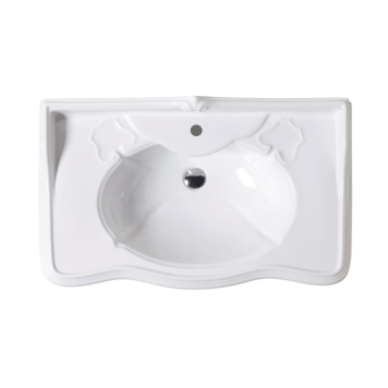 Azzurra Jubilaeum Раковина 90x56xH32 см, с пьедесталом 27xH68 см, 3 отв., цвет: Bianco lucido. JUCLT0000000BI/(JUB300 bi), JULP0905500TBI/(JUB200/90T bi)*3-4