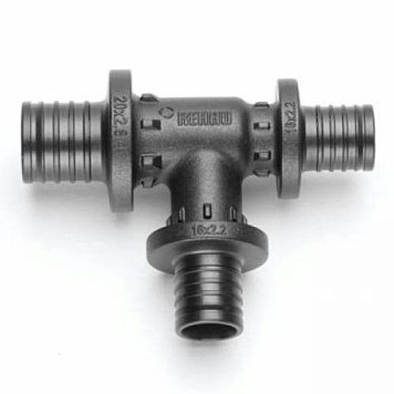 Тройник с уменьшенным боковым и торцевым проходами REHAU RAUTITAN 32-20-25 PX. 11600871001
