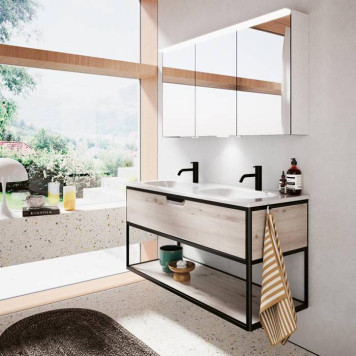 Burgbad Vry Крючок двойной, подвесной, цвет: черный матовый-4