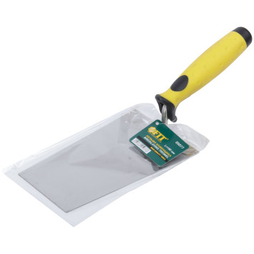 Мастерок нержавеющий, мягкая ручка, Профи, трапеция 180 мм-2