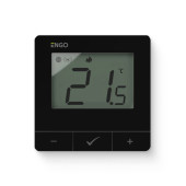 Термостат ENGO E25 беспроводной, комнатный накладной, программ. с дисплеем, черный