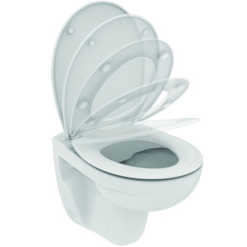 IS K881201 Eurovit Унтитаз подвесной, Rimless, с сиденьем SoftClose K881201